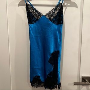 Fredericks of Hollywood Blue Slip Dress